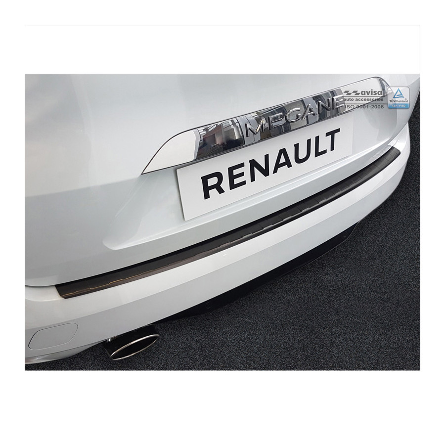 Zwart RVS Achterbumperprotector Passend Voor Renault Megane IV