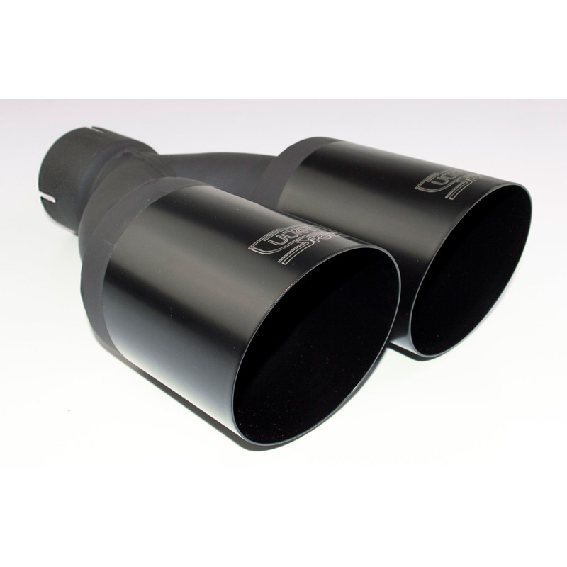 Ulter Sport Exhaust Tip Dual Round 90mm Angled Length 280mm