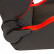 Siège sport 'RS6-II' - Cuir synthétique noir mat/rouge - Dossier réglable des deux côtés, Vignette 5