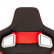 Siège sport 'RS6-II' - Cuir synthétique noir mat/rouge - Dossier réglable des deux côtés, Vignette 8