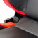 Siège sport 'RS6-II' - Cuir synthétique noir mat/rouge - Dossier réglable des deux côtés, Vignette 6