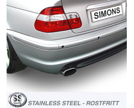 Simons exhaust suitable for BMW E46 PFL 6-cylinders, Image 2