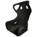 Sports seat 'BS6' - Black - Fixed polyester back - incl. Slides