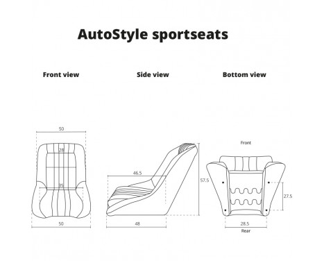 Sports seat 'Classic' - Black - Fixed backrest - incl. slides, Image 11