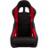 Sports seat 'K5' - Black/Red - Fixed backrest - incl. slides, Thumbnail 2