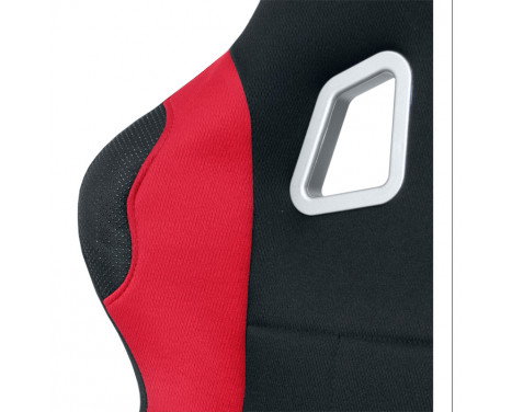 Sports seat 'K5' - Black/Red - Fixed backrest - incl. slides, Image 6