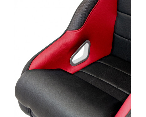 Sports seat 'K5' - Black/Red - Fixed backrest - incl. slides, Image 7