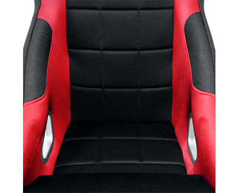 Sports seat 'K5' - Black/Red - Fixed backrest - incl. slides, Image 3