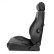 Sports seat 'Retro' - Black Artificial leather + Silver stitching - Double-sided adjustable backrest - in, Thumbnail 4