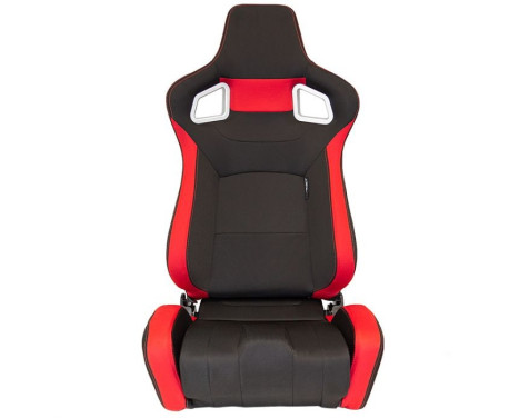 Sports seat 'RS6-II' - Black/Red Fabric - Double-sided adjustable backrest - incl, Image 2