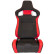 Sports seat 'RS6-II' - Black/Red Fabric - Double-sided adjustable backrest - incl, Thumbnail 2