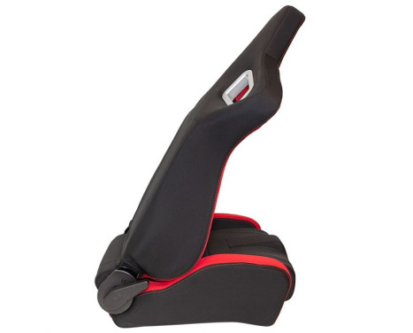 Sports seat 'RS6-II' - Black/Red Fabric - Double-sided adjustable backrest - incl, Image 3