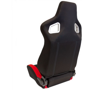 Sports seat 'RS6-II' - Black/Red Fabric - Double-sided adjustable backrest - incl, Image 4