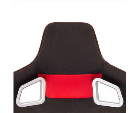Sports seat 'RS6-II' - Black/Red Fabric - Double-sided adjustable backrest - incl, Image 7