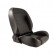 Sports seat Classic II - Black, with Gray stitching - Right side, adjustable backrest