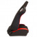 Sportstol 'RS6-II' - Matt svart/rött konstläder - Dubbelsidigt justerbart ryggstöd, miniatyr 4