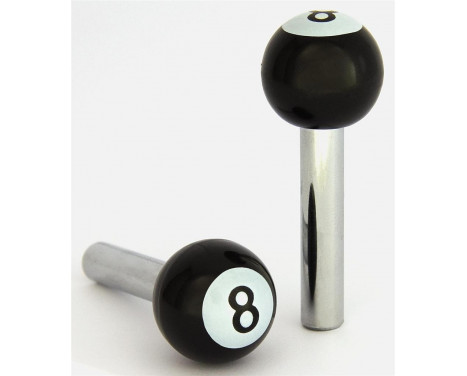 Universal door handle 8 ball - Black - set of 2 pieces