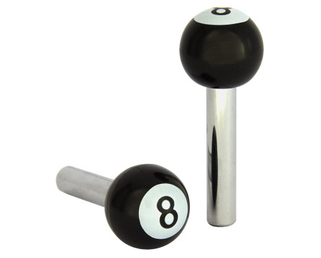 Universal door handle 8 ball - Black - set of 2 pieces, Image 2