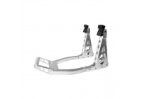 Caballete delantero de aluminio para elevación de motocicleta