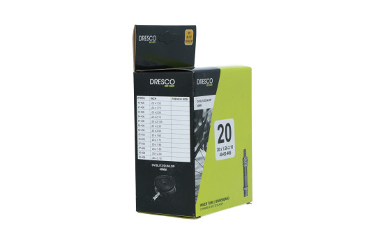 Cámara de aire Dresco 20 x 1,50-2,50 (40/62-406) Dunlop 40 mm