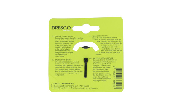 Correa de sillín Dresco negra, Imagen 3
