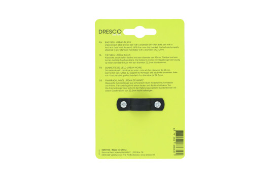 Timbre de bicicleta Dresco Urban Black, Imagen 2