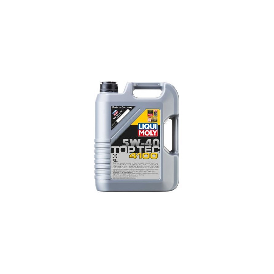 Motorolie Liqui Moly Top Tec 4100 5W40 A3/B4 5L | Winparts.nl - Black ...