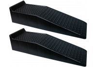 Rampes en plastique - noir - set de 2 pièces (Hauteur 17cm)