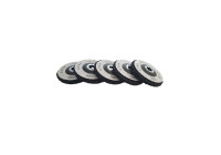 Jeu de disques de nettoyage 125 mm - 5 pièces - connexion meule