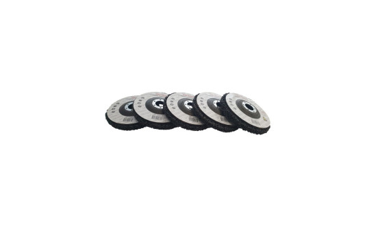 Jeu de disques de nettoyage 125 mm - 5 pièces - connexion meule