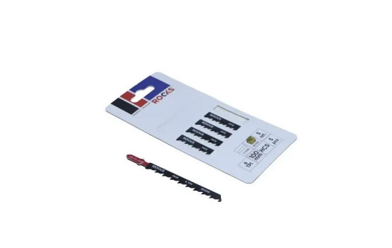 Lame de scie sauteuse Rooks HCS, type T, bois, 6 Tpi X 100 Mm, Kpl 5 pièces, Image 3