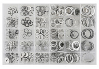 Assortiment de bagues d'étanchéité en aluminium 300 pièces
