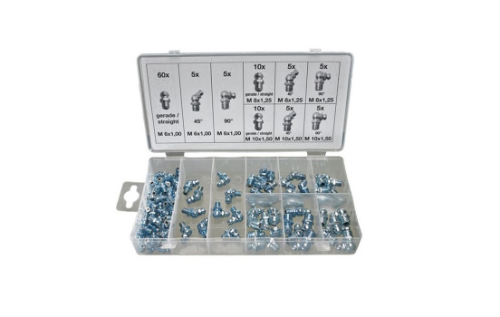 Assortiment de graisseurs métriques 110 pièces, Image 9