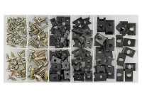 Assortiment de vis à tôle avec clip 170 pièces