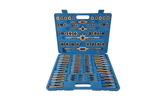 Jeu de tarauds métriques et SAE 110 pièces
