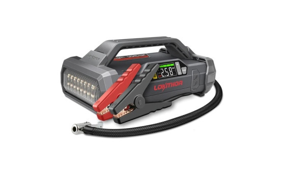 Démarreur au lithium Lokithor JA301 2000A avec compresseur 10 bars