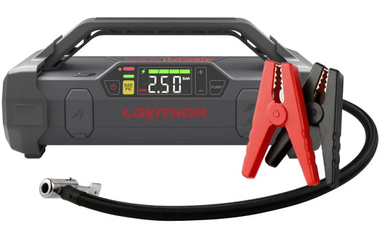 Démarreur au lithium Lokithor JA301 2000A avec compresseur 10 bars, Image 2