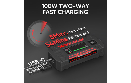 Lokithor J402 Démarreur au lithium 3000 A 12 V, Image 3