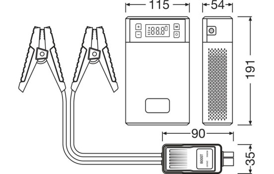 Osram 1000TI Jumpstarter/Powerbank avec pompe à pneu intégrée, Image 12
