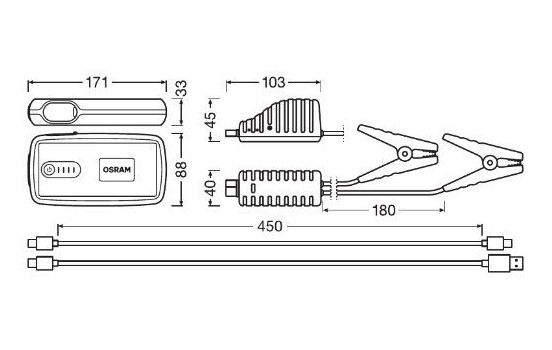 Osram BATTERYstart 260 - Démarreur/Banque d'alimentation, Image 4