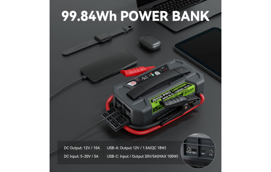 Démarreur Lokithor J5000 PRO 12 V 5 000 A, Image 7