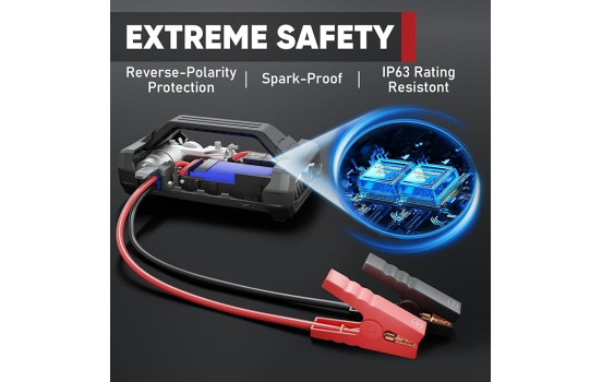 Lokithor JA302 2500A Démarreur au lithium avec compresseur 10bar, Image 2