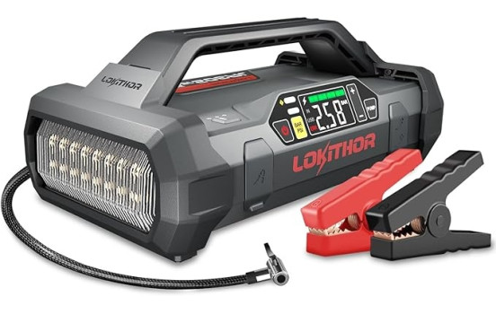 Lokithor JA302 2500A Démarreur au lithium avec compresseur 10bar