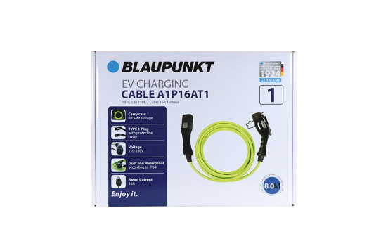 Câble de charge type 1 à 2, 16 A, monophasé, 8 m, Image 4