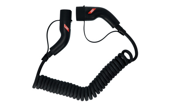 Carpoint Câble de Charge Spirale Voiture Électrique Type2>2 32A 1ph 6 mètres
