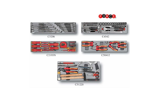 Force Toolbox 5 couches Incl. outils isolés 110 pièces, Image 3