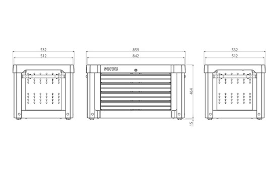 Sonic Vide Topbox S9 Gris Foncé (RAL7011), Image 2