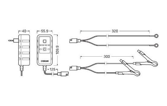 Charge de BATTERIE Osram 901, Image 5