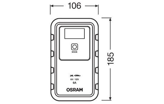 Chargeur de batterie Osram 6/12 volts 6 ampères, Image 6