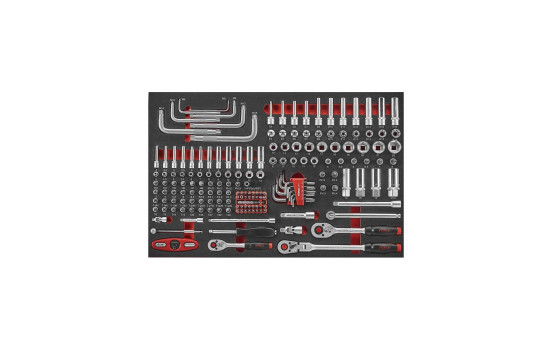 Chariot à outils bleu 8 tiroirs avec outils 512 pièces (EVA), Image 3